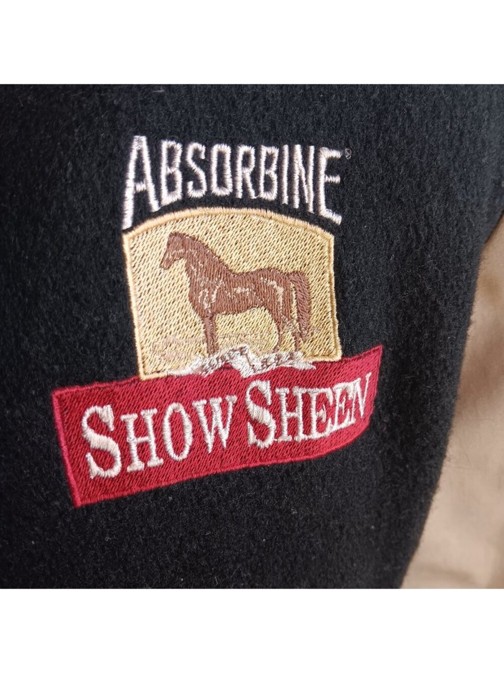 Letterman Jacket Large Vintage Equestrian Western Absorbine Show Sheen 1990's